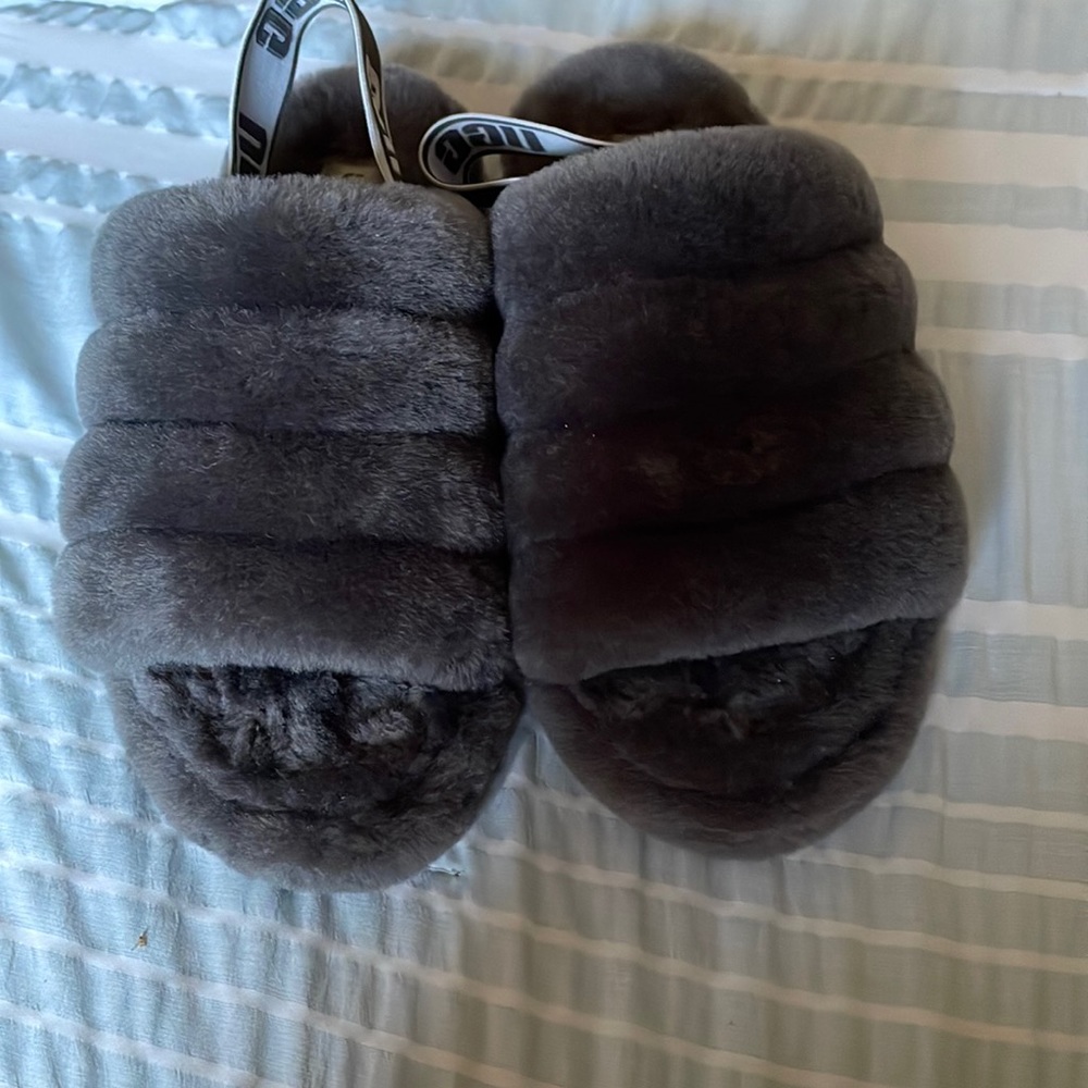 Ugg fluff yeah slides. Worn about 3 times and been sitting in my closet since